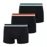 Athena Lot De 3 Boxers Homme Coton Bio Noir T3