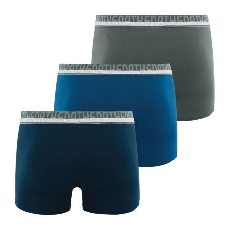 Athena Lot De 3 Boxers Homme Coton Bio Bleu T3