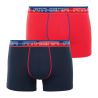 Athena Boxer Homme Marine Et Rouge Ultra Soft T6 : Le Lot De 2 Boxers