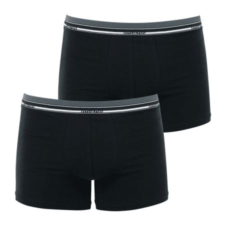 Athena Lot De 2 Boxers Homme Duo Eco Noir/Noir T2