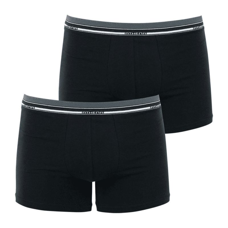 Athena Lot De 2 Boxers Homme Duo Eco Noir/Noir T3
