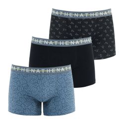 Athena Lot De 3 Boxers Pour Homme Easy Chic Bleu/Noir/Noir T4