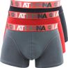 Athena Lot De 3 Boxers Pour Homme Rouge-Poivre-Noir T5