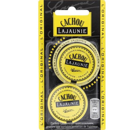 Lajaunie Bonbons Réglisse Cachou : Les 2 Boites De 6 G