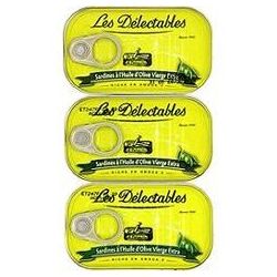 Delectable 3X1/4 Sardine Huile D Olive