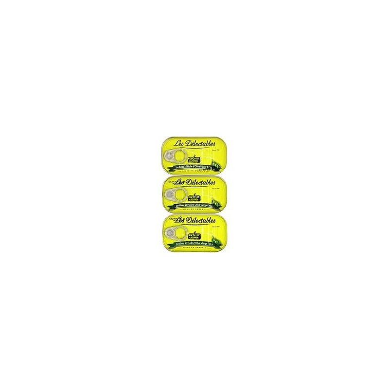 Delectable 3X1/4 Sardine Huile D Olive