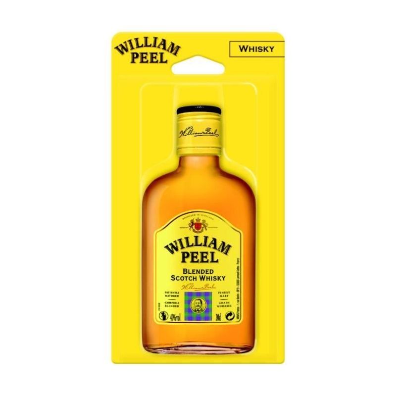 William Peel Whisky Finest Scotch 40% : La Flask 20Cl