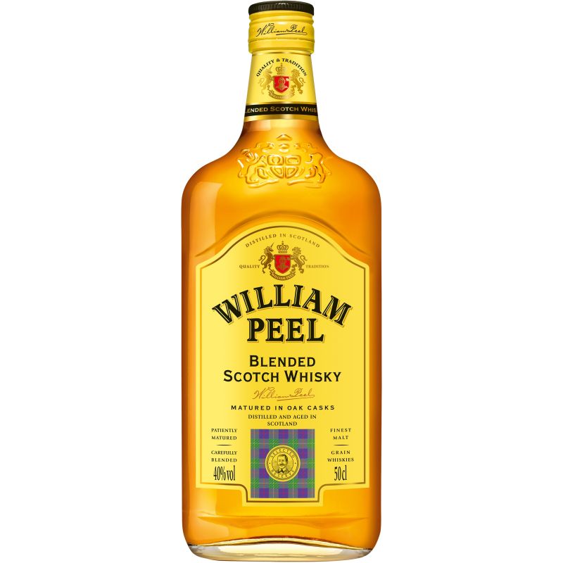 William Peel Scotch Blend 40% : La Bouteille De 50Cl