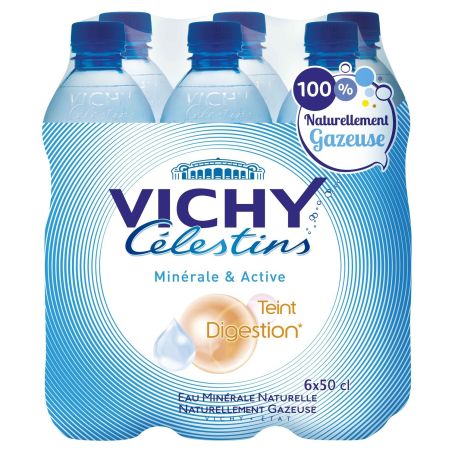 Vichy Celestins Eau Gazeuse : Le Pack De 6 Bouteilles 50Cl