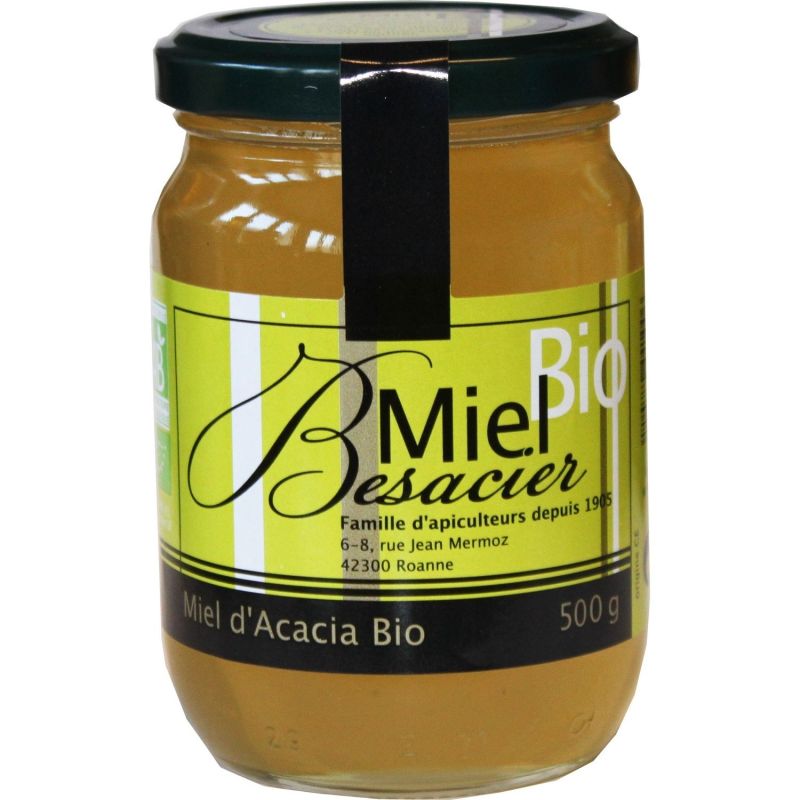 Miel Besacier Bio D'Acacia : Le Pot De 500G