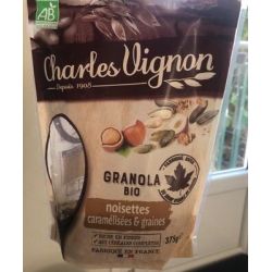 375G Céréales Granola Bio Noisettes Caramélisées Et Graines Charles