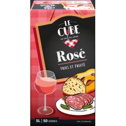 Castel Vin D'Espagne Rosé Frais Et Fruité Le Cube : Du Jour, Bag In Box 5L