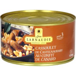 Jean Larnaudie Véritable Cassoulet De Castelnaudary Au Canard 1350G