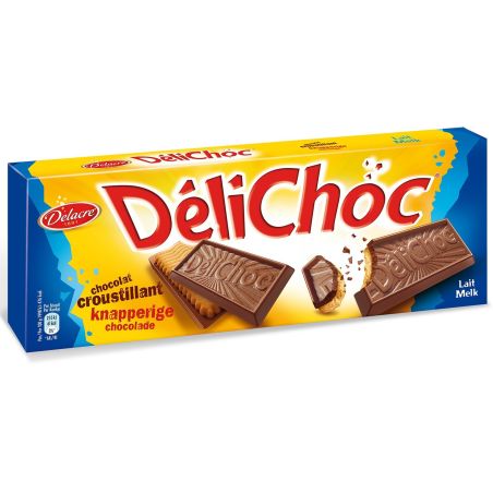 Delichoc Biscuits Chocolat Lait : La Boite De 150 G