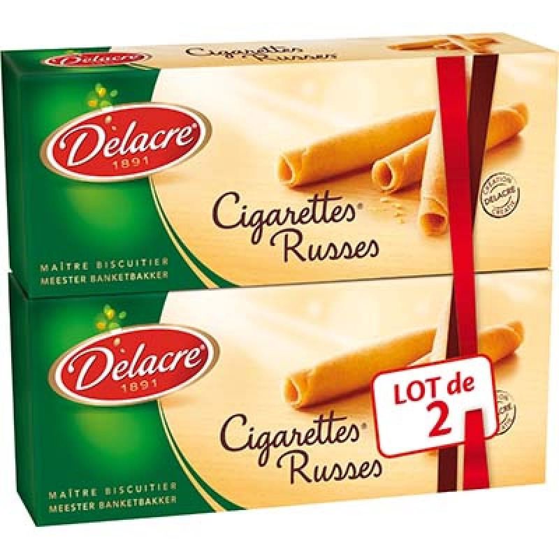 Delacre S/Delacre Cigarett.Russe2X200G