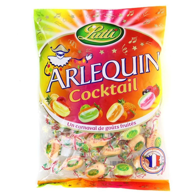 Lutti Bonbons Arlequin Cocktail : Le Paquet De 320 G