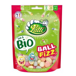 Lutti Bonbons Ball Fizz Bio Doypack : Le Sachet De 100 G