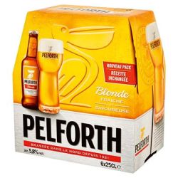 Pelforth Bière Blonde 5,8° Pack Ble 6X25Cl