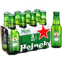 Heineken Bière Blonde Small 5% : Le Pack De 8 Bouteilles 15 Cl