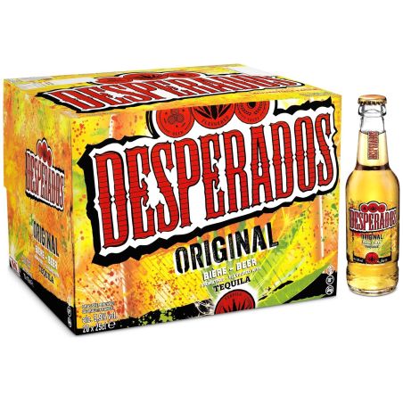 Desperados Bière Aromatisée Téquila : Le Pack De 20 Bouteilles 25Cl