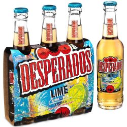 Desperados Bière Aromatisée Tequila Lemon Cactus Lime : Le Pack De 3 Bouteilles 33Cl