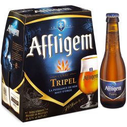 Abbaye D'Affligem Bière Blonde D'Abbaye Cuvée Tripel : Le Pack De 6 Bouteilles 25Cl