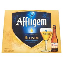 Abbaye D'Affligem Bière Blonde Belge D'Abbaye 6,7% : Le Pack De 20 Bouteilles 25Cl