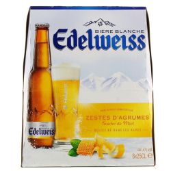 Edelweiss 6X25Cl Biere Zestes D Agrumes