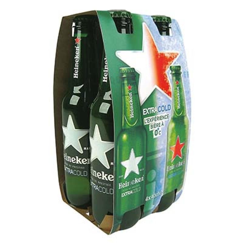 Heineken Pack 4X40Cl Biere Extra Cold 5°