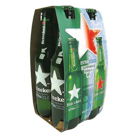 Heineken Pack 4X40Cl Biere Extra Cold 5°