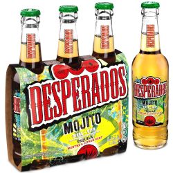Desperados Bière Aromatisée Téquila - Mojito : Le Pack De 3 Bouteilles 33Cl