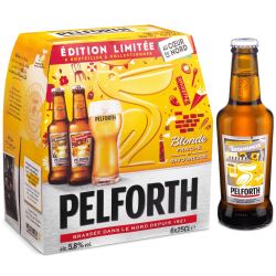 Pelforth Bière Blonde Brassée : Le Pack De 6 Bouteilles 25Cl