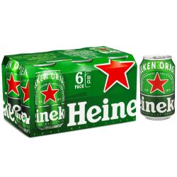 Heineken Bière De Prestige : Le Pack 6 Canettes 33Cl
