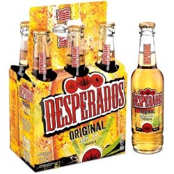 Desperados Bière Aromatisée Téquila : Le Pack De 6 Bouteilles 33Cl