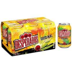 Desperados Bière Aromatisée Tequila : Le Pack De 6 Canettes 33Cl