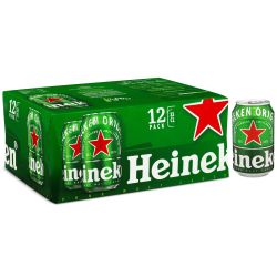 Heineken Bière Blonde 5% : Les 12 Canettes De 33Cl