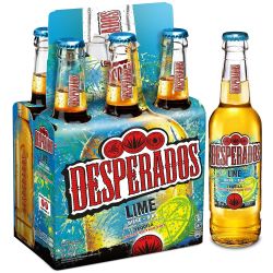 Desperados Bière Aromatisée Tequila Lime : Le Pack De 6 Bouteilles 33Cl