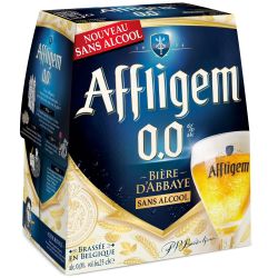 Abbaye D'Affligem Bière Blonde D'Abbaye Sans Alcool : Le Pack De 6 Bouteilles 25Cl