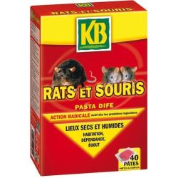 Kb Rats Et Souris Pates 40 X 10 G