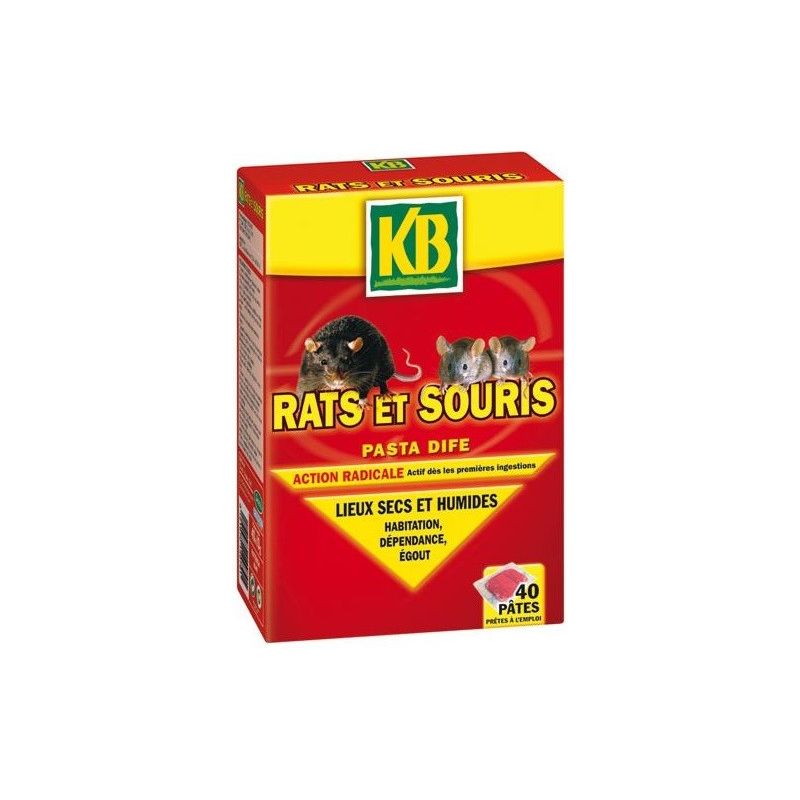 Kb Rats Et Souris Pates 40 X 10 G