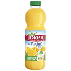 Joker Jus D'Orange Avec Pulpe Sans Sucres Ajoutés : La Bouteille De 1L