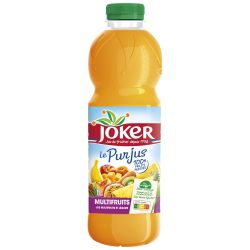 Joker Jus Multifruits 100% Fruits Pressés Sans Sucres Ajoutés : La Bouteille De 1L