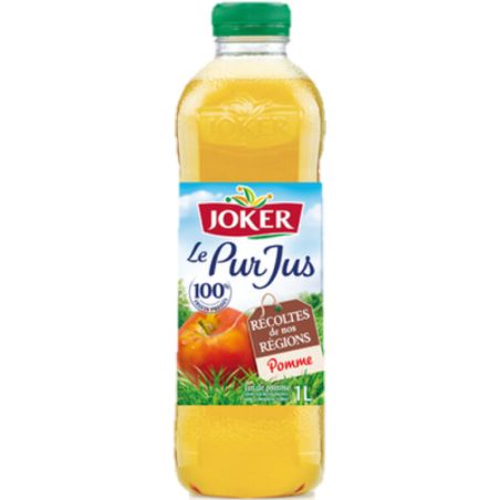 Joker Le Pur Jus Pomme Pet : La Bouteille De 1L