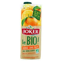 Joker Le Bio Orange S/Pulpe 1L