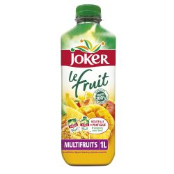 Joker Jus Le Fruit Multifruits Sans Sucres Ajoutés 1L