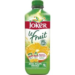Joker Jus Le Fruit Orange Avec Pulpe Sans Sucres Ajoutés 1L