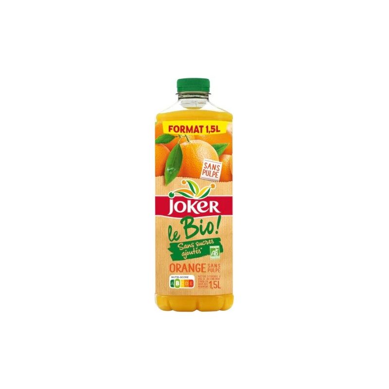 Joker Le Bio Orange Sans Pulpe 1.5L
