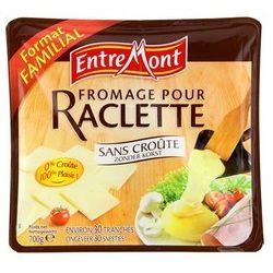 Entremont 700G Fromage En Tranches À Raclette Sans Croûte