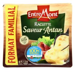 Entremont 700G Fromage En Tranches À Raclette Saveur D'Antan