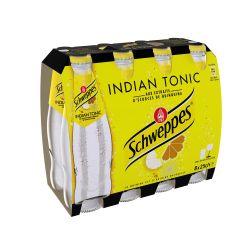 Schweppes Soda Indian Tonic : Le Pack De 8 Bouteilles 25Cl